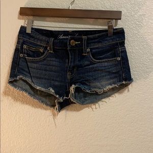 American Eagle jeans shorts dark wash